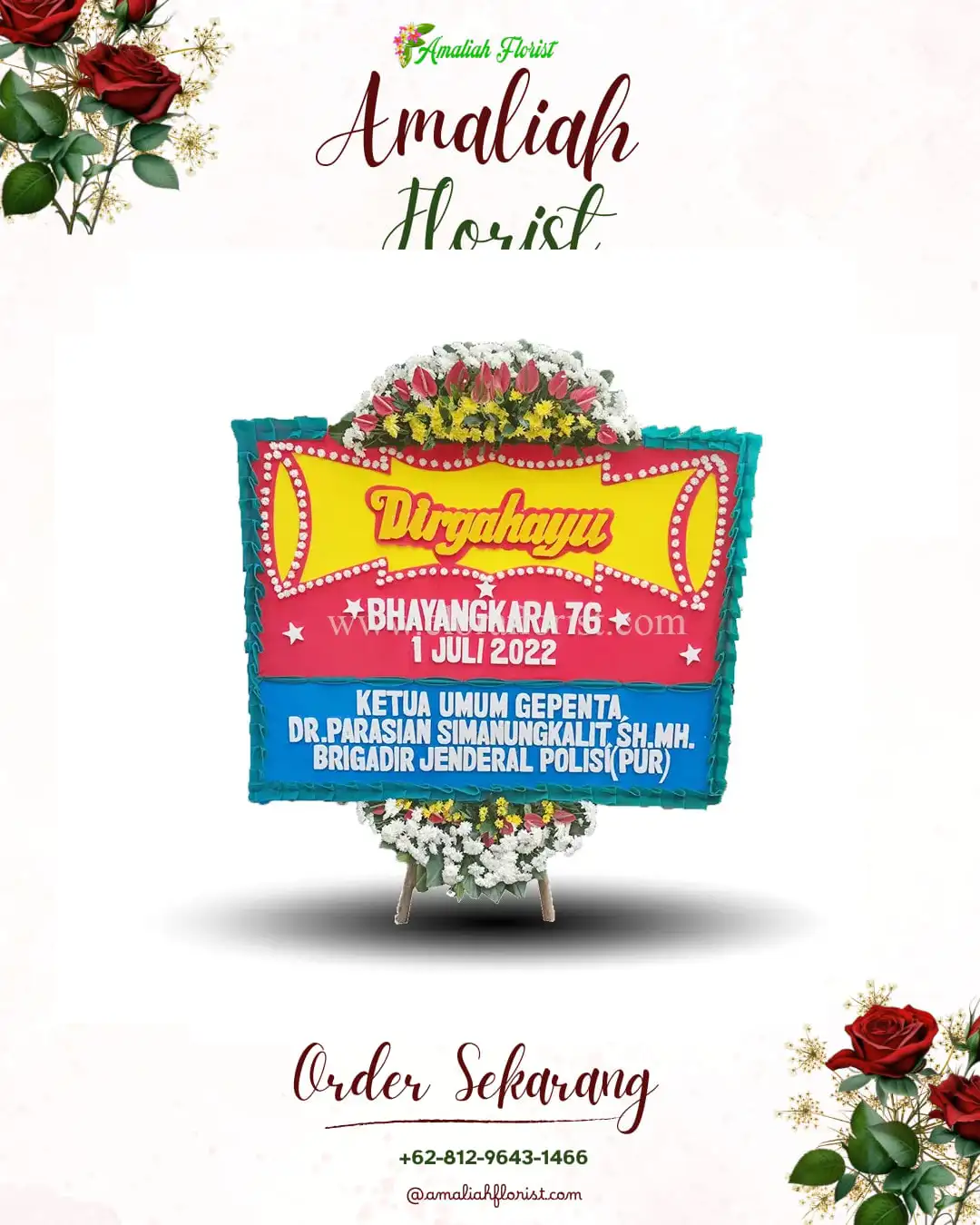 Papan Bunga HUT Ulang Tahun Pundungan